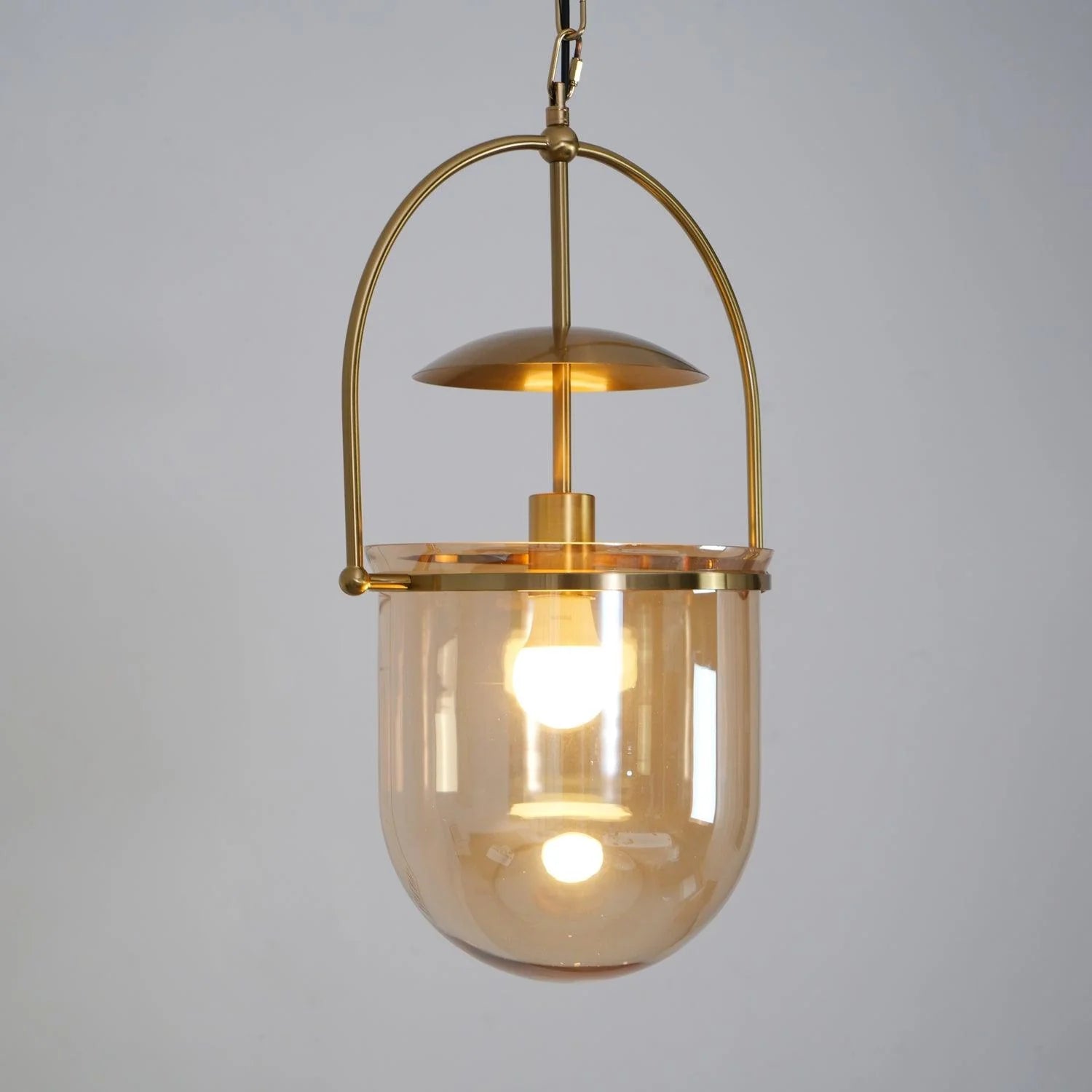 Lampe à Suspension Vintage en Verre