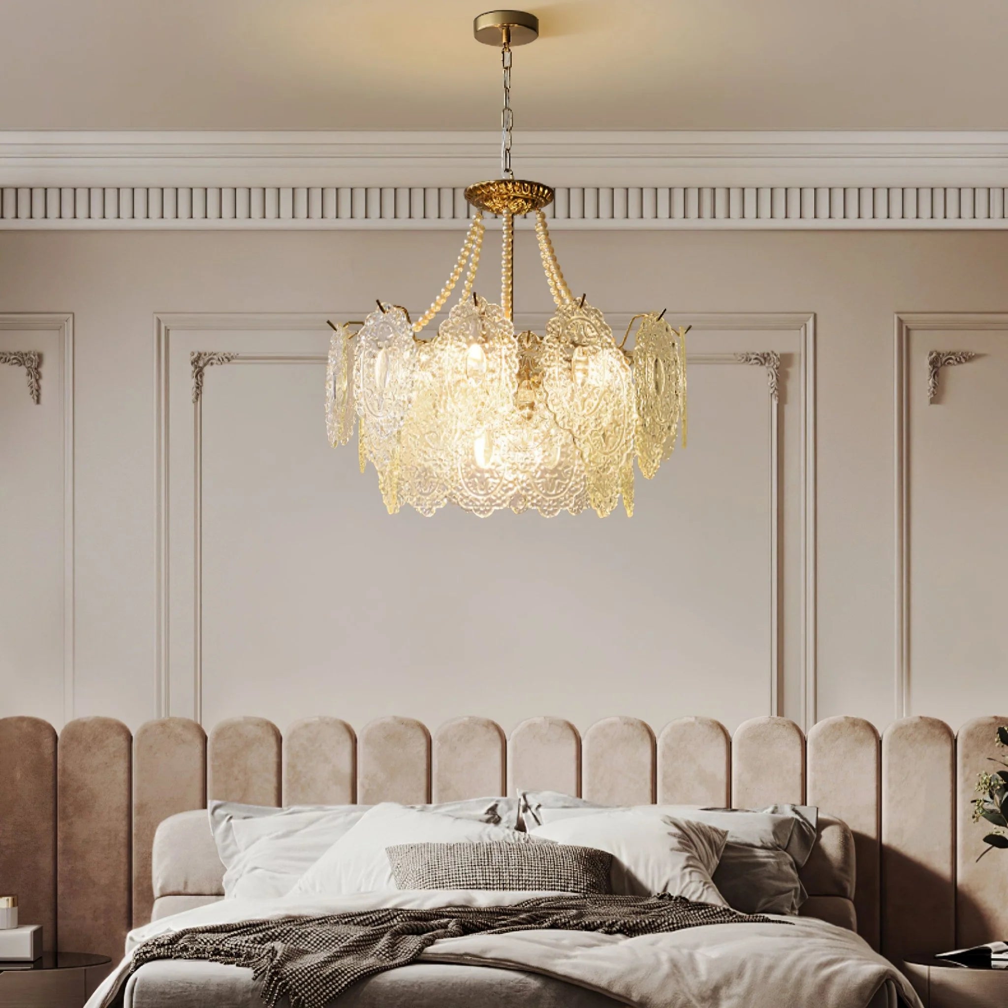 Lampadario in vetro Serenity