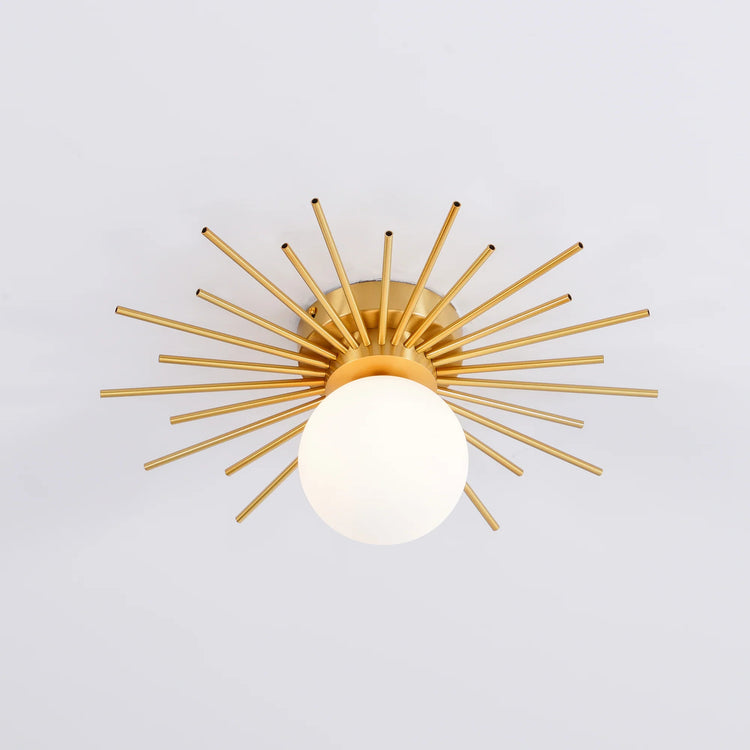 Moderne cirkulært frostet glasloftslys