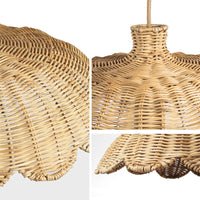 Boho Chic Rattan Woven Pendant Lamp