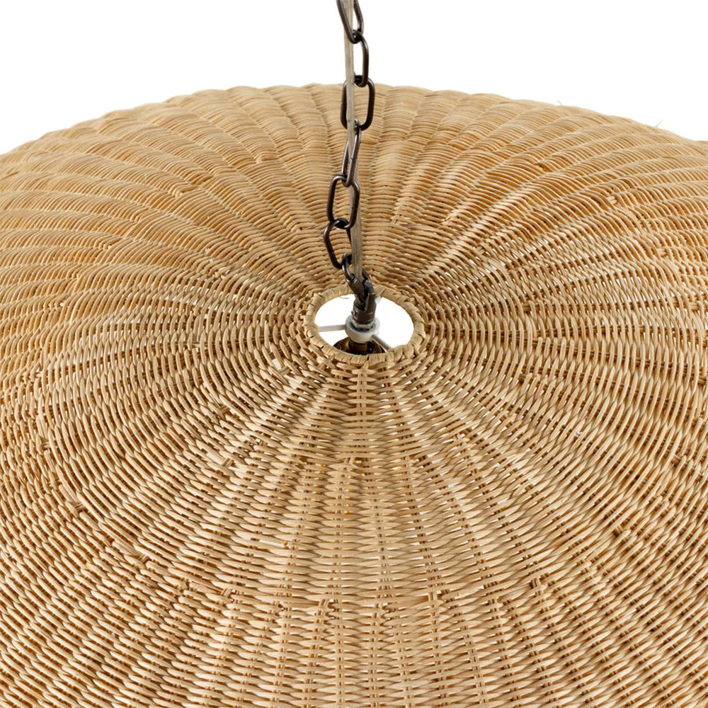 Handmade Minimal Rattan Pendant Light