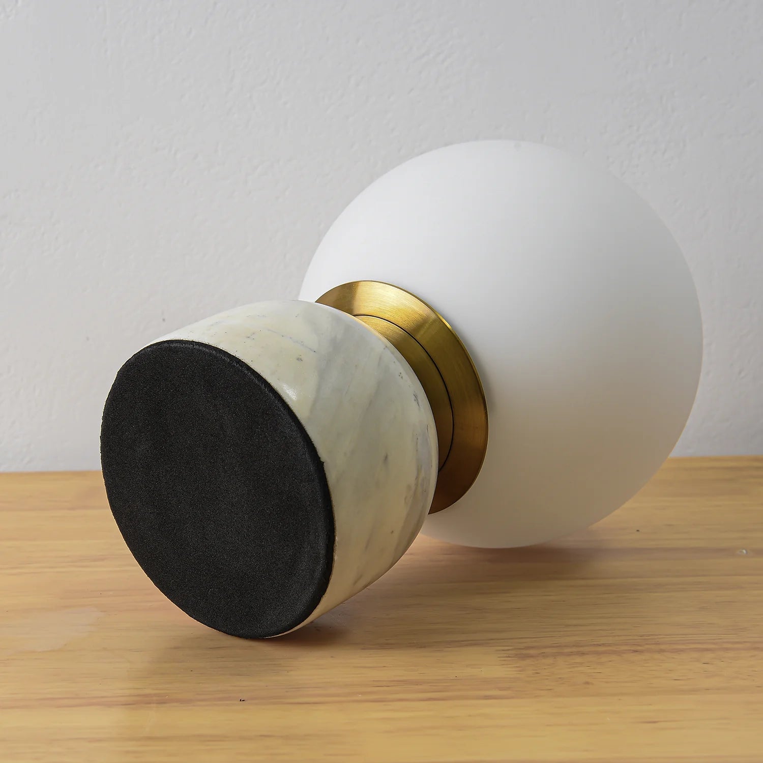 Classic Round Marble Glass Table Light