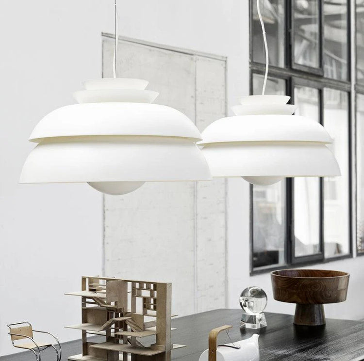 Stylish Sculptural Aluminum Pendant Light