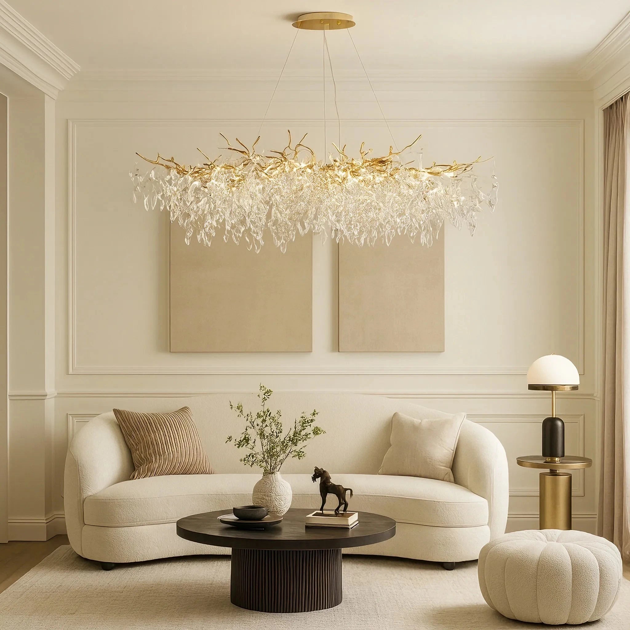 Lampadario moderno da soffitto in cristallo di lusso