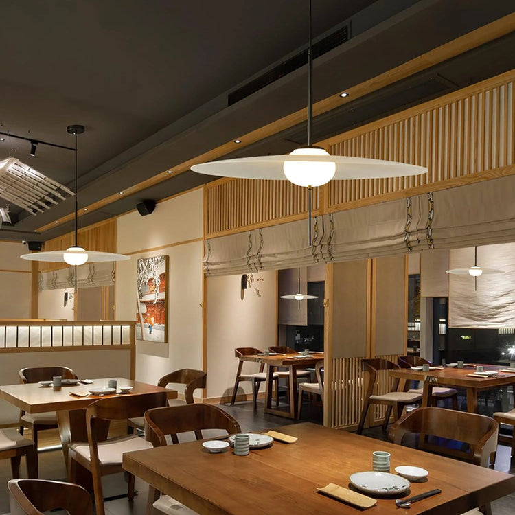 Moderne flad disk akryl pendel