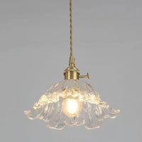Nordic Amber Brass Glass pendellys