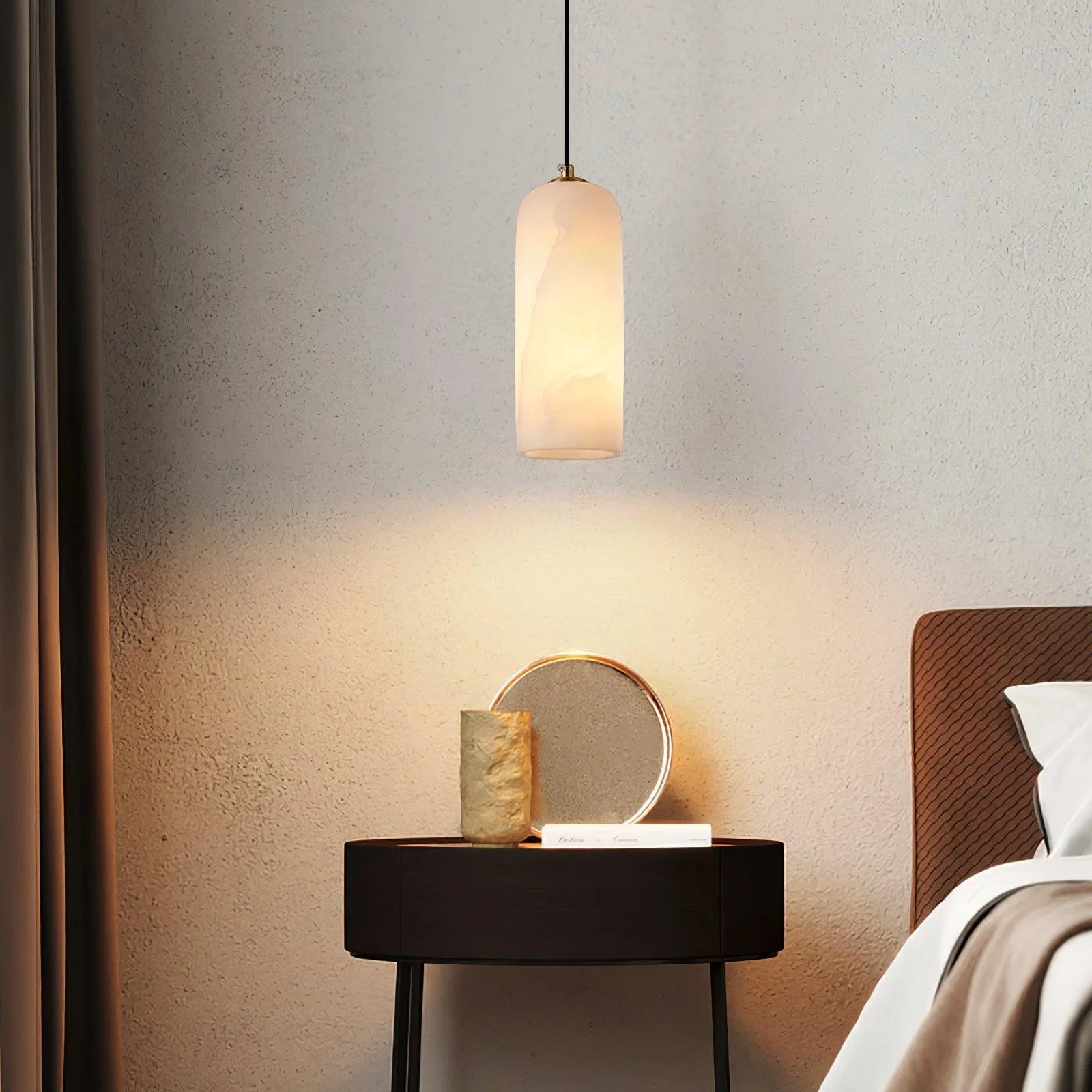 Moderne kapsel marmor pendel