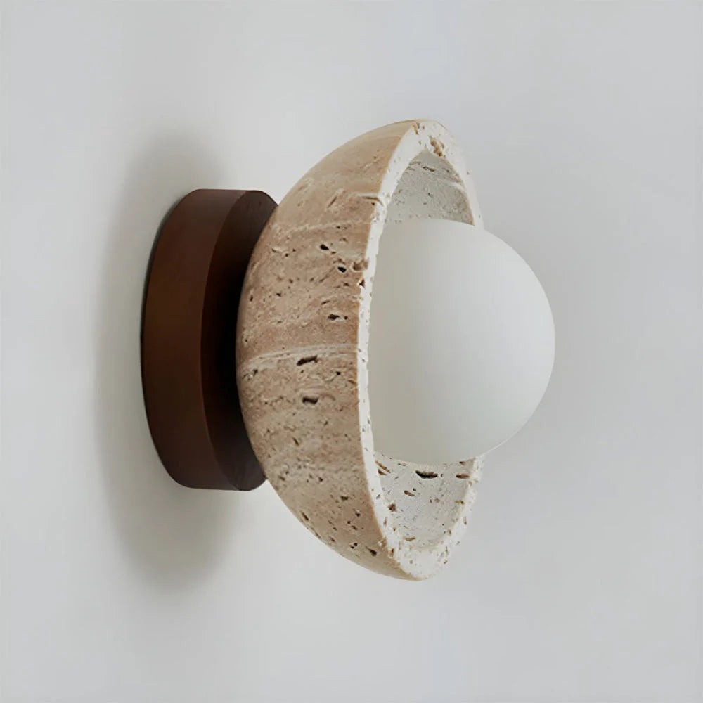 Modern Industrial Stone Wall Light