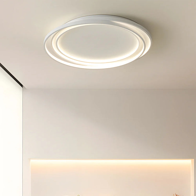 Moderne runde jern kunst loftslampe