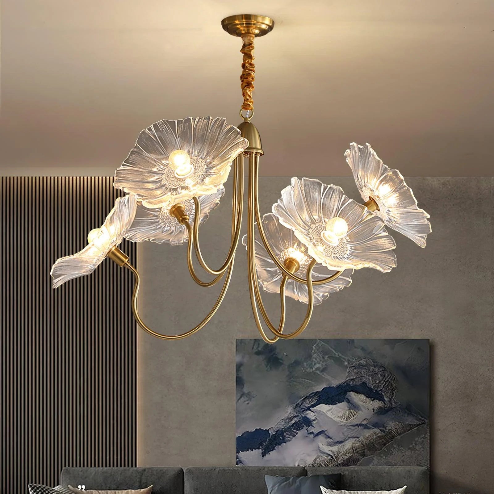 Lampadario con illuminazione Lotus Bloom