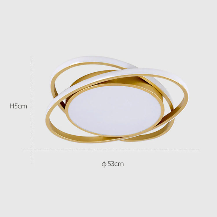 Slank nordisk rund LED-loftslampe