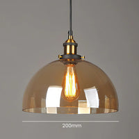 Scandinavian Transparent Glass Pendant Light