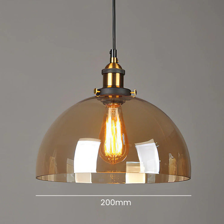 Scandinavian Transparent Glass Pendant Light