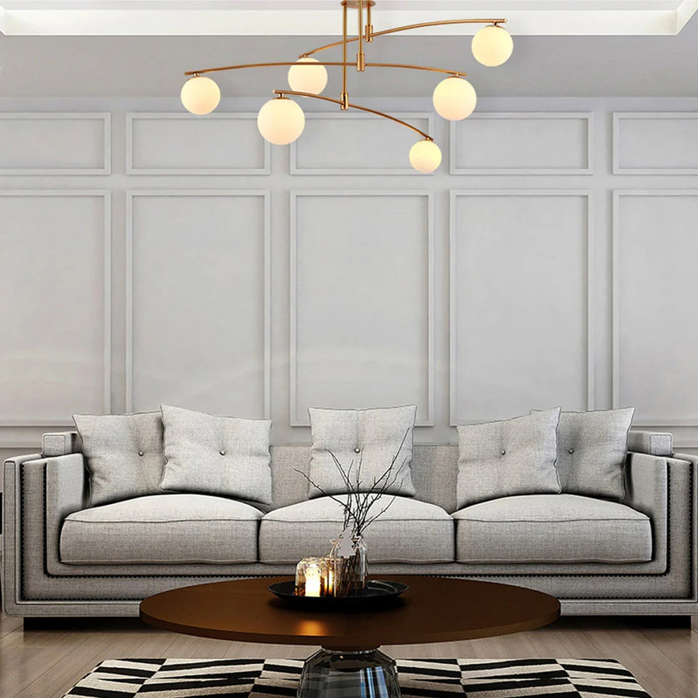 Lampadario a sfera nordica