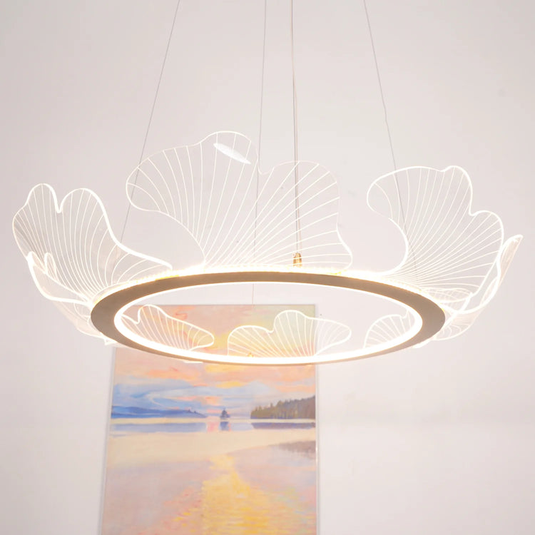 Oceanic Round Acrylic Chandelier