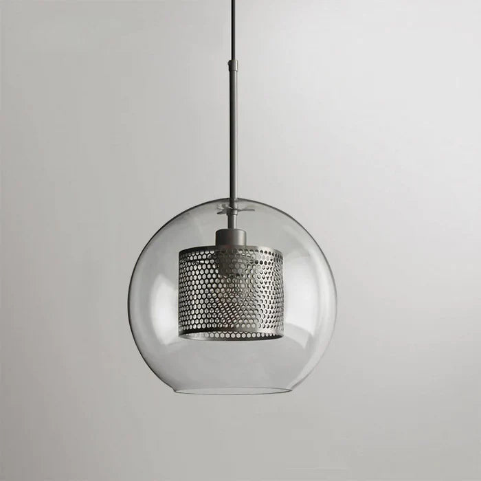 Lampe à suspension Chiswick en verre rond classique