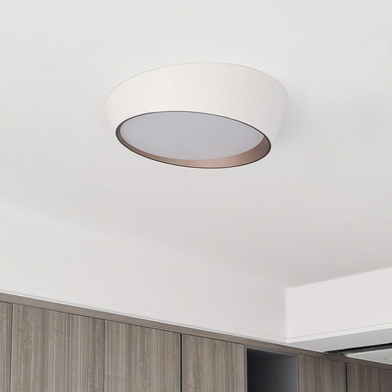 Lampada da soffitto in acero
