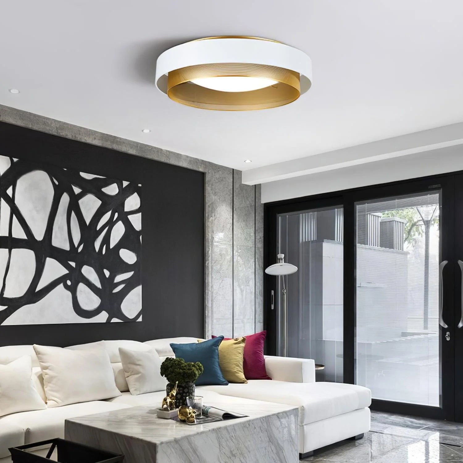 Lampada da soffitto ad arco Lumen