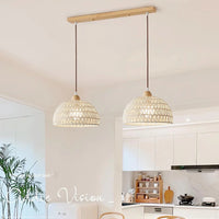 Arco rattan hanglamp