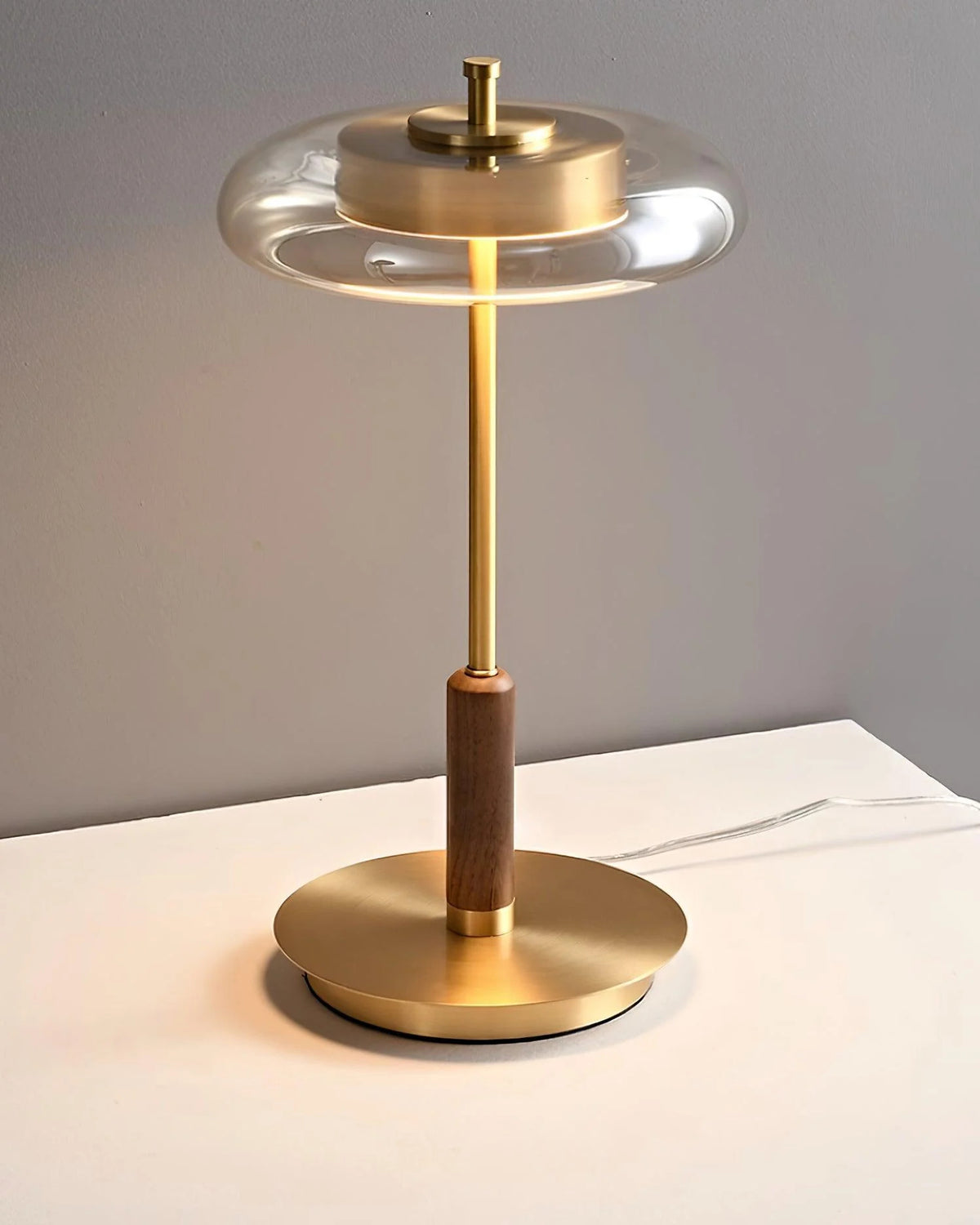Vintage rustik soveværelse natbord lampe