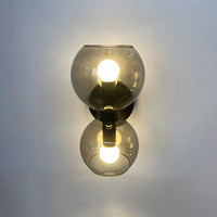 Twin Sphere Contemporary Wall Light