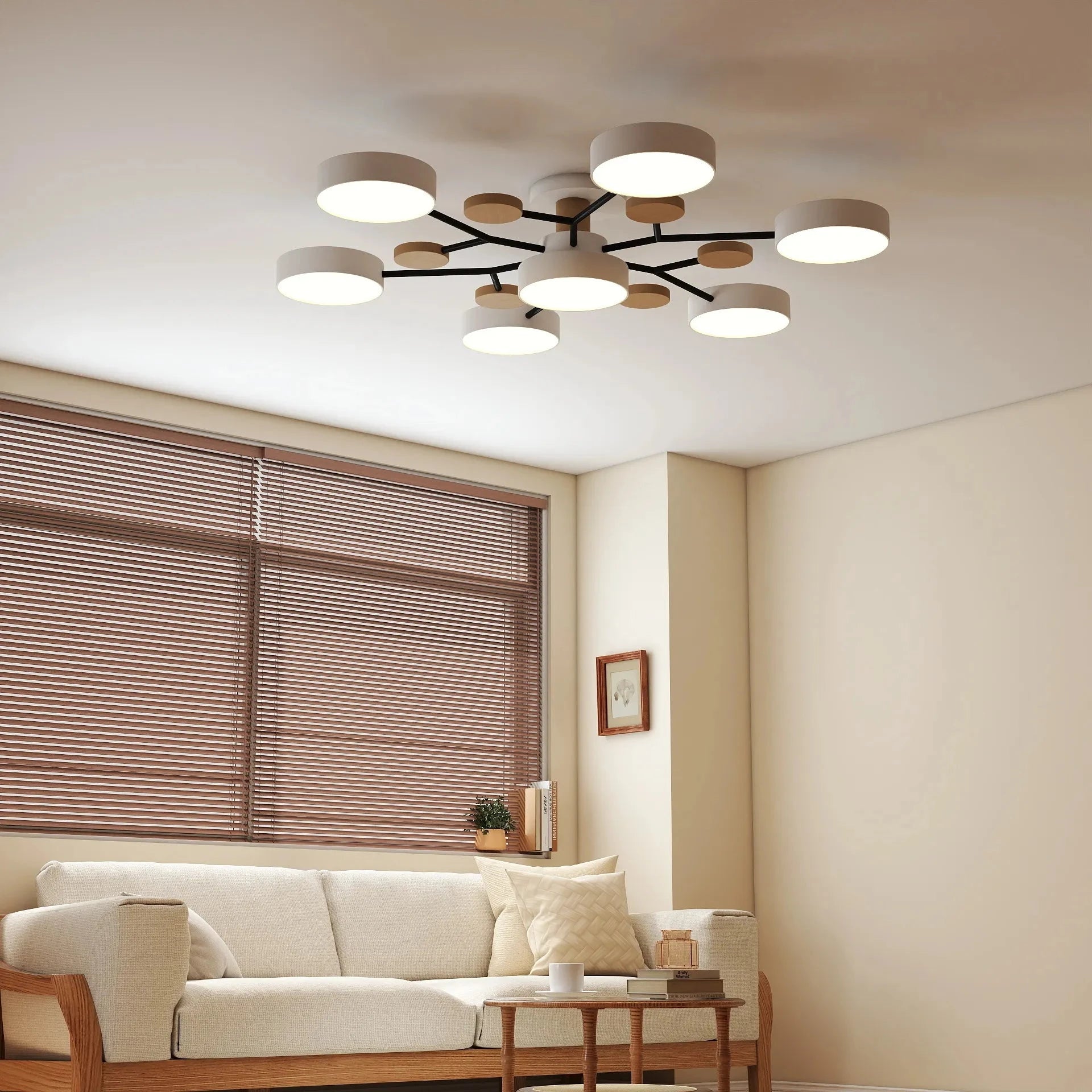 Plafoniera a LED circolare moderna in acrilico nordico
