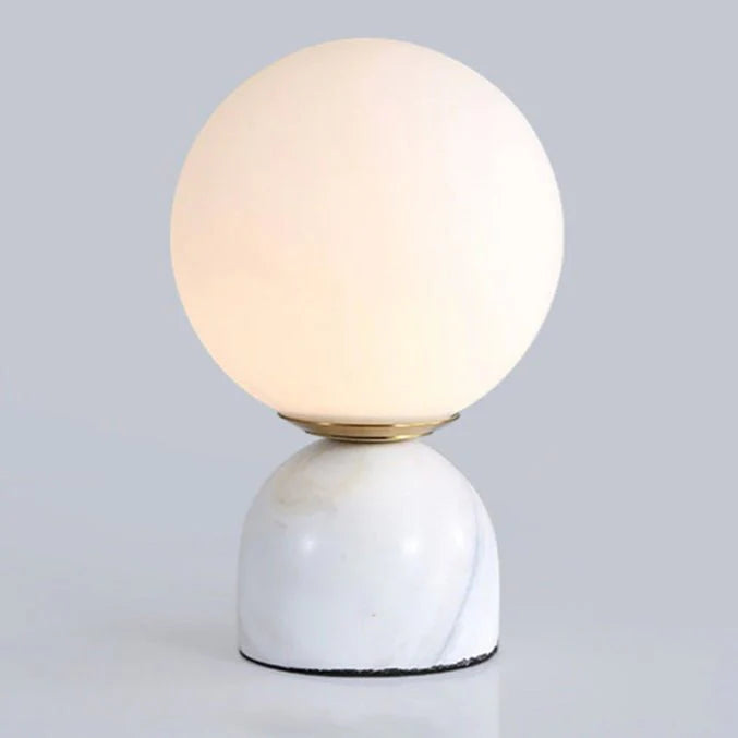 Classic Round Marble Glass Table Light