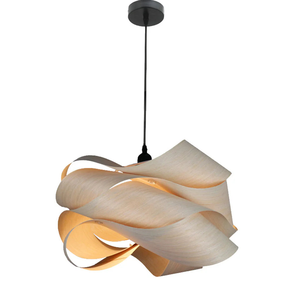 Suspension rétro en bois irrégulière