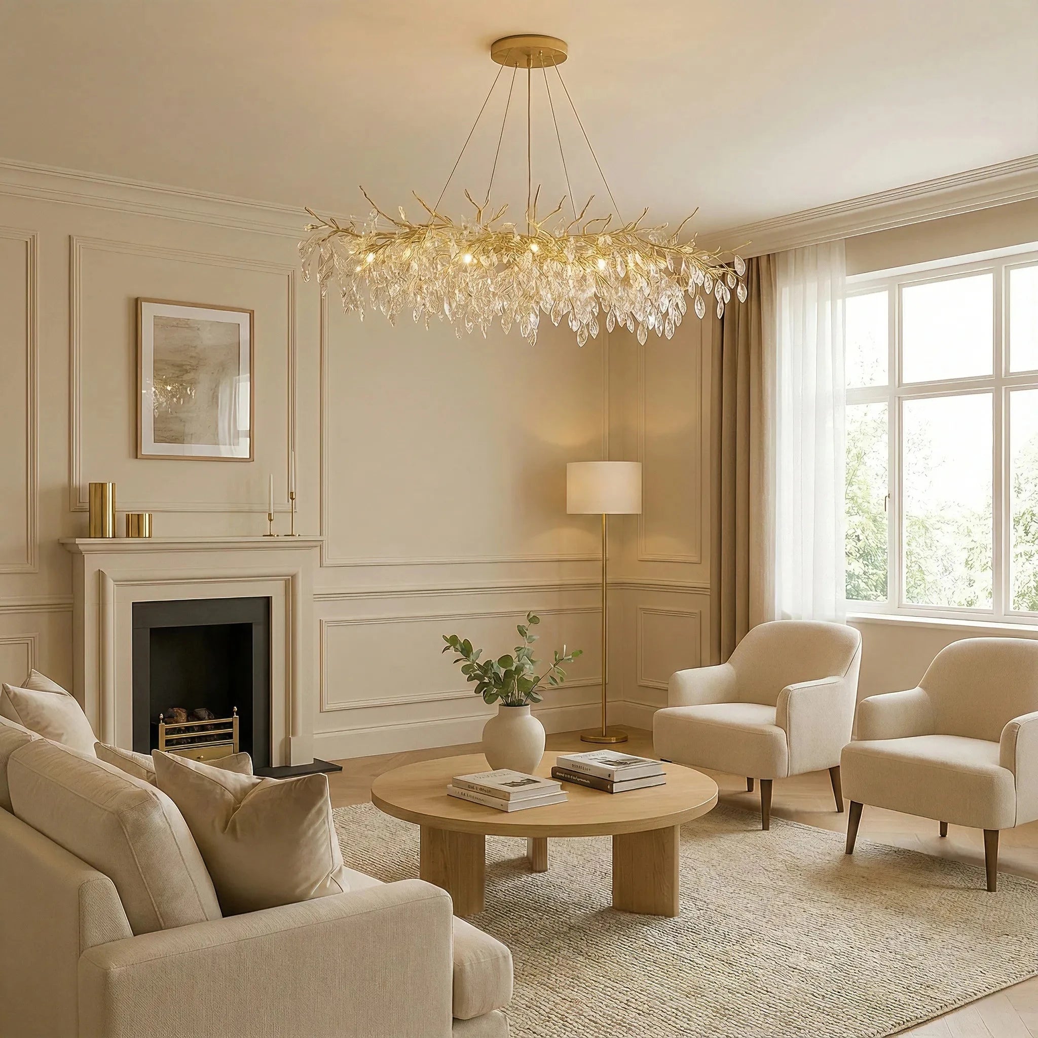 Lampadario moderno da soffitto in cristallo di lusso
