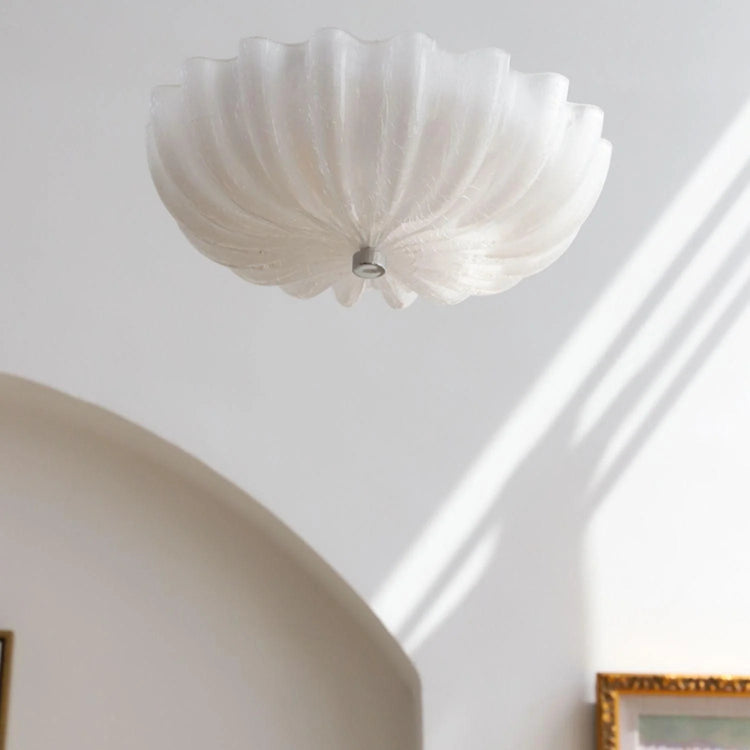 Moderne runde blomsterglas loftslampe