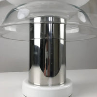 Minimalistisk glassvamp bordlampe