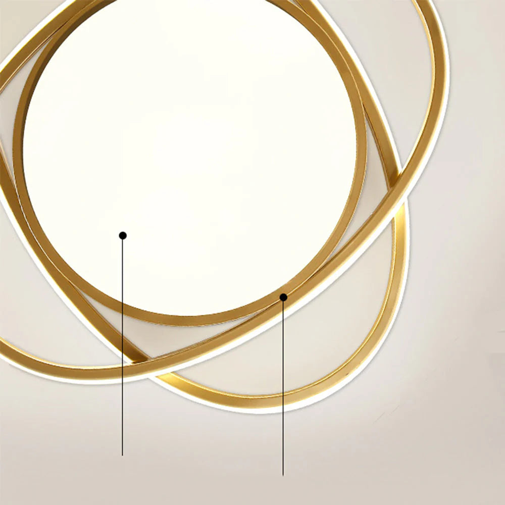 Elegante plafoniera LED rotonda nordica