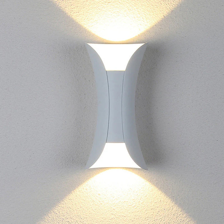 Modern Irregular Aluminum Outdoor Wall Light