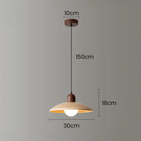 Rustic Mini Wood Ceiling Lamp