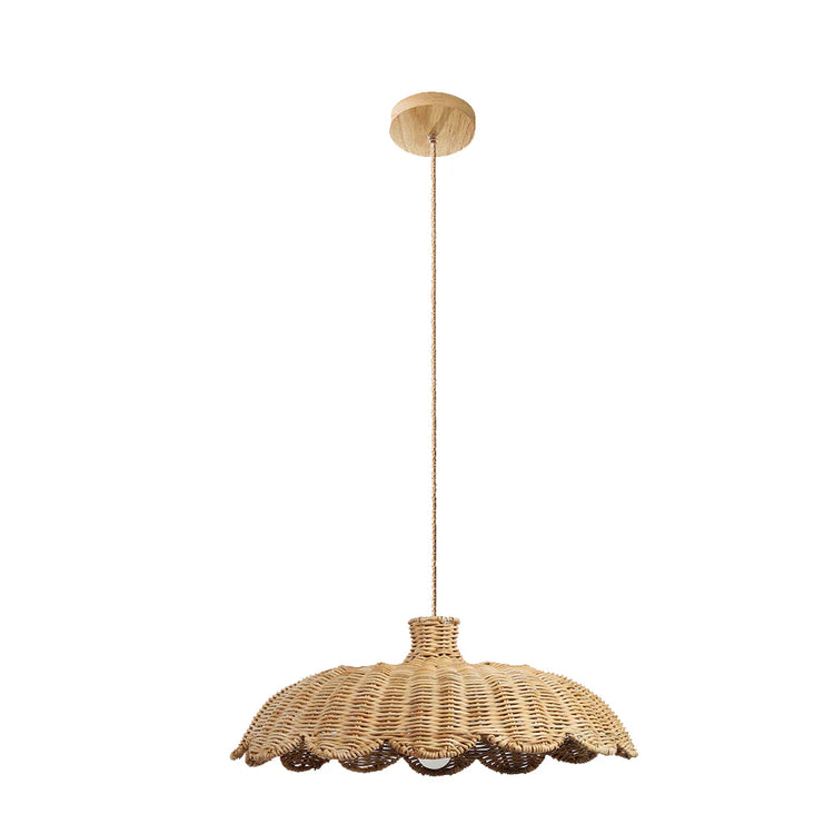 Retro Wave rattan pendel