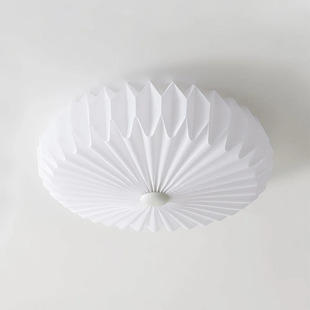 Plafonnier rond élégant en PVC