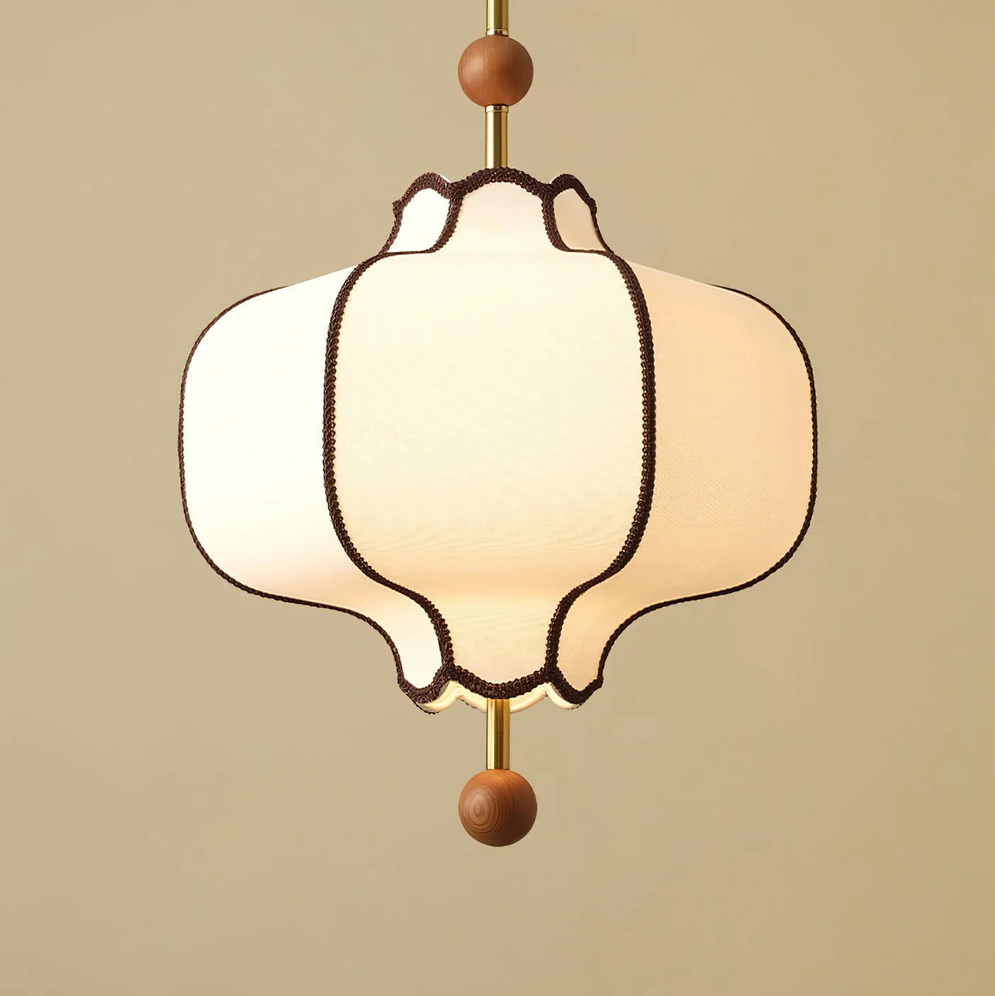 Lampe à Suspension Dôme Vintage en Tissu