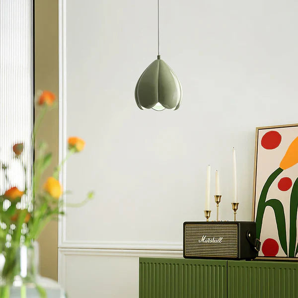 French Flower Bud Pendant Light