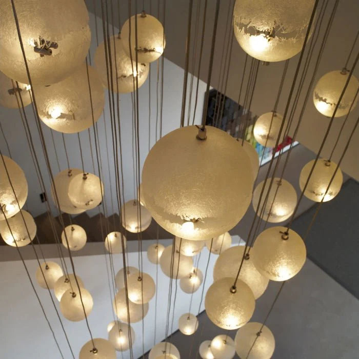 Trendy rund måne-lignende jernpendel