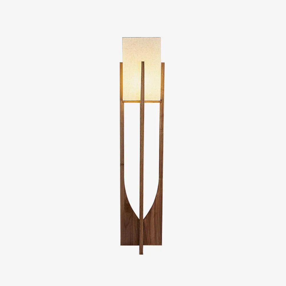 Lampadaire rustique en tissu en forme de U