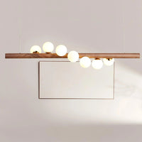 Noordse houten hanglamp