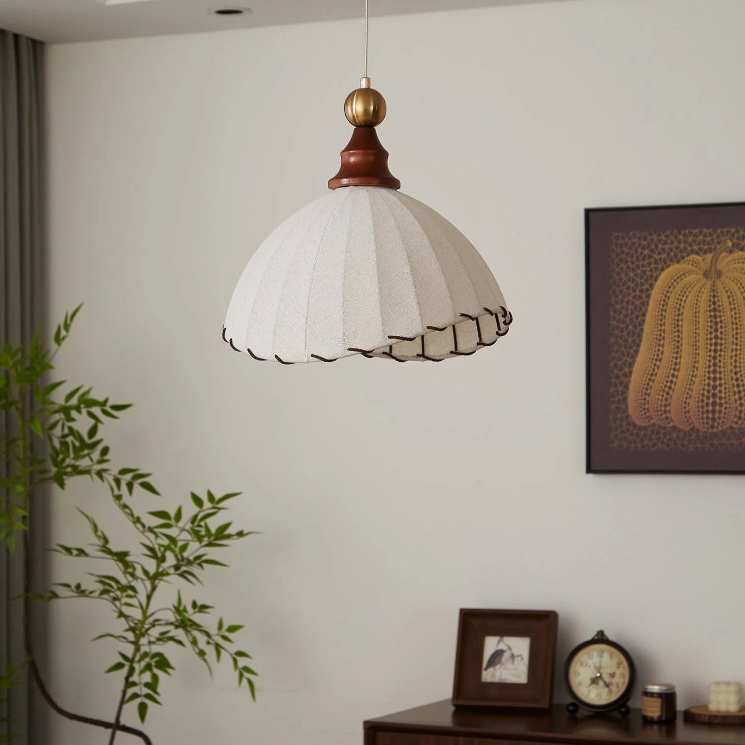 Lampada a sospensione vintage Wabi-Sabi francese