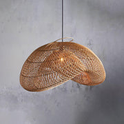 Lampada a sospensione Curva in rattan