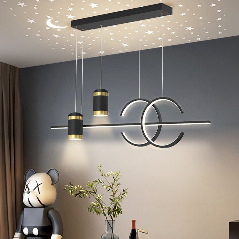Lampadario moderno e semplice per proiezione del cielo stellato