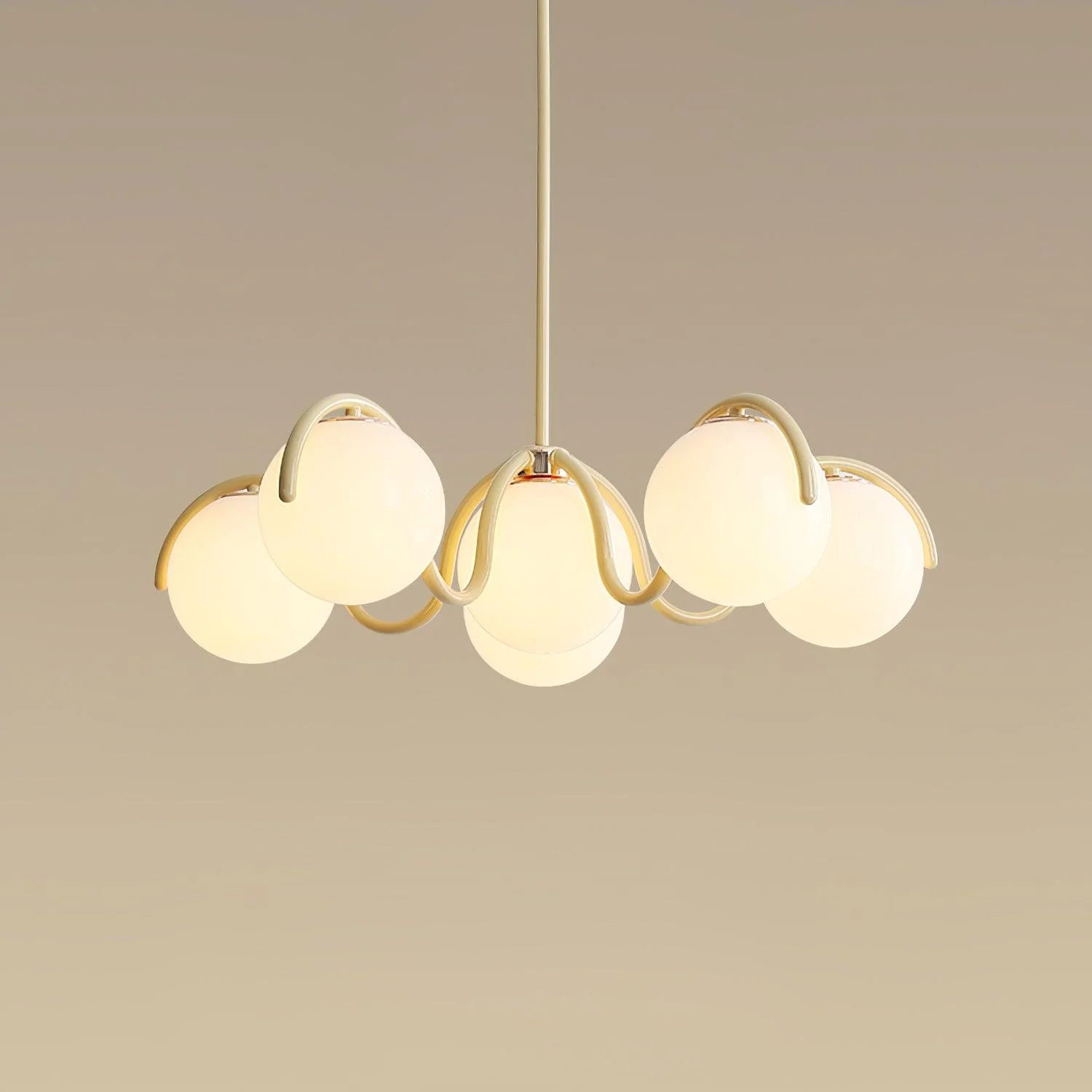 Lampadario a lampada lineare CurvaLuxe