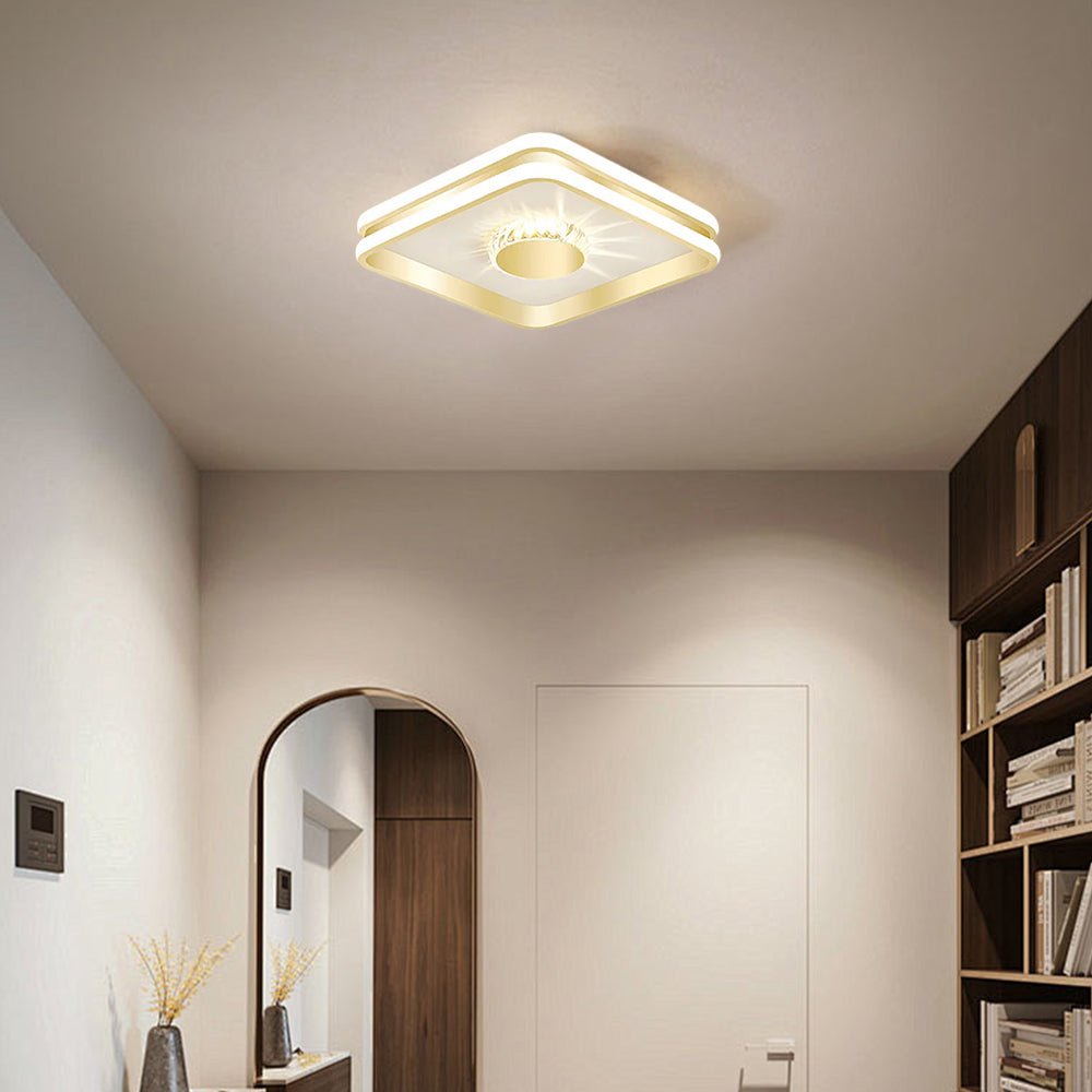 Modern Chic Crystal Ceiling Light