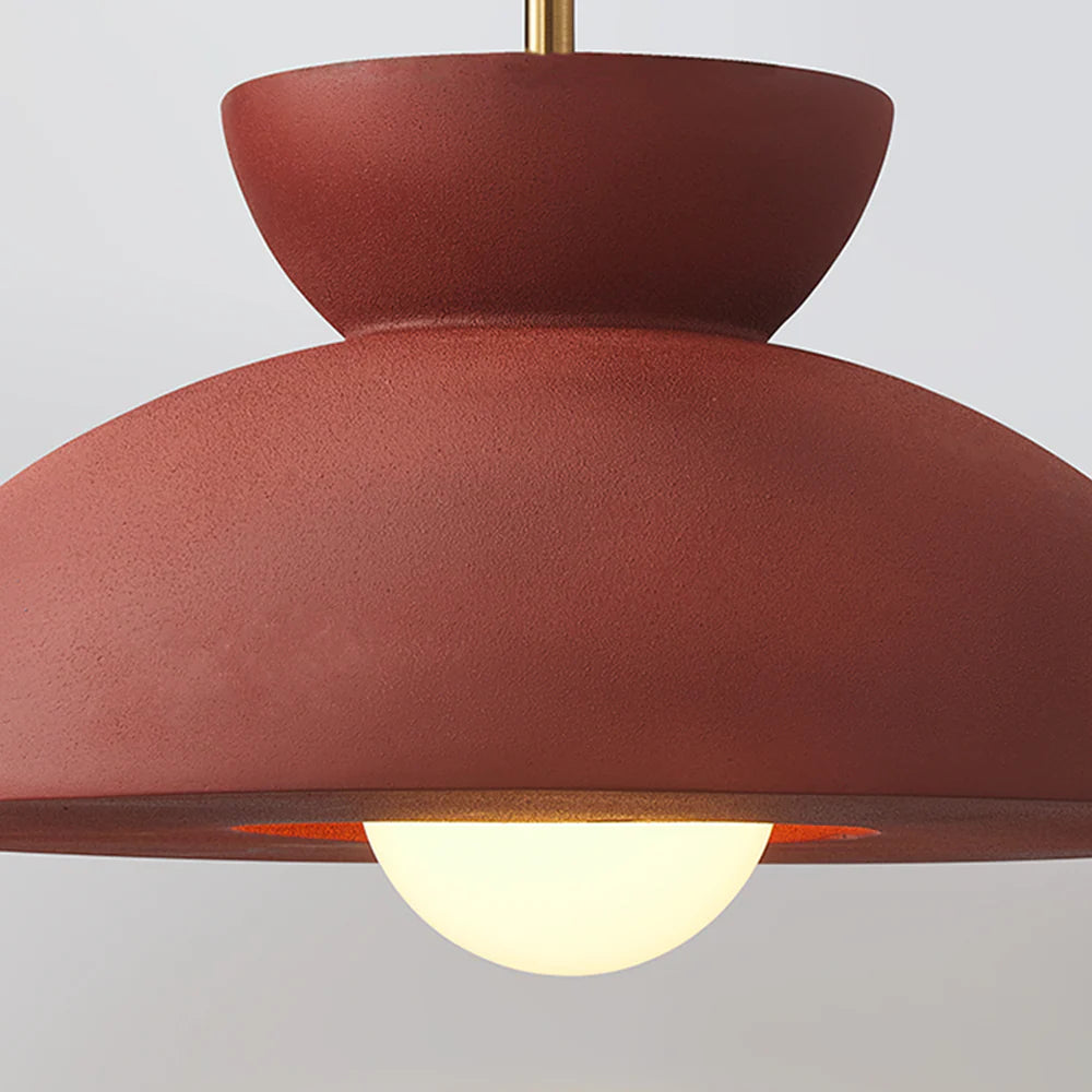 Lampada a sospensione rotonda alla moda in resina