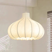 Lampe à suspension ronde élégante en soie