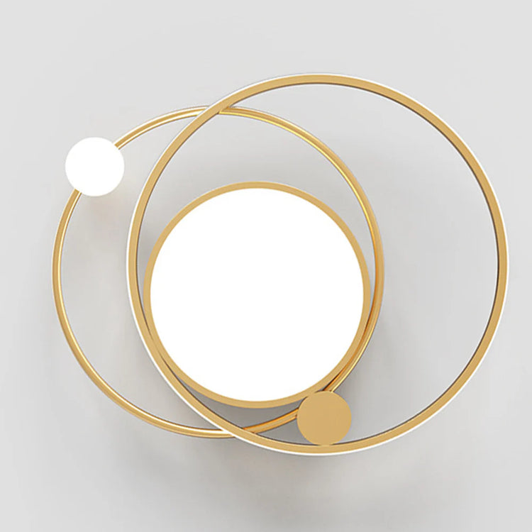 Stilfuld rund akryl loftslampe