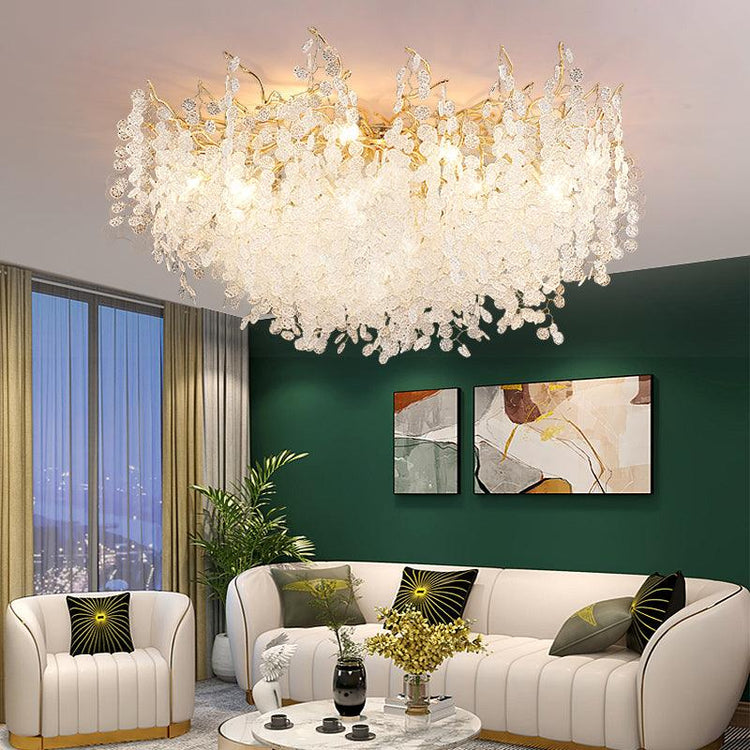 Elegant Blooming Glass Ceiling Light